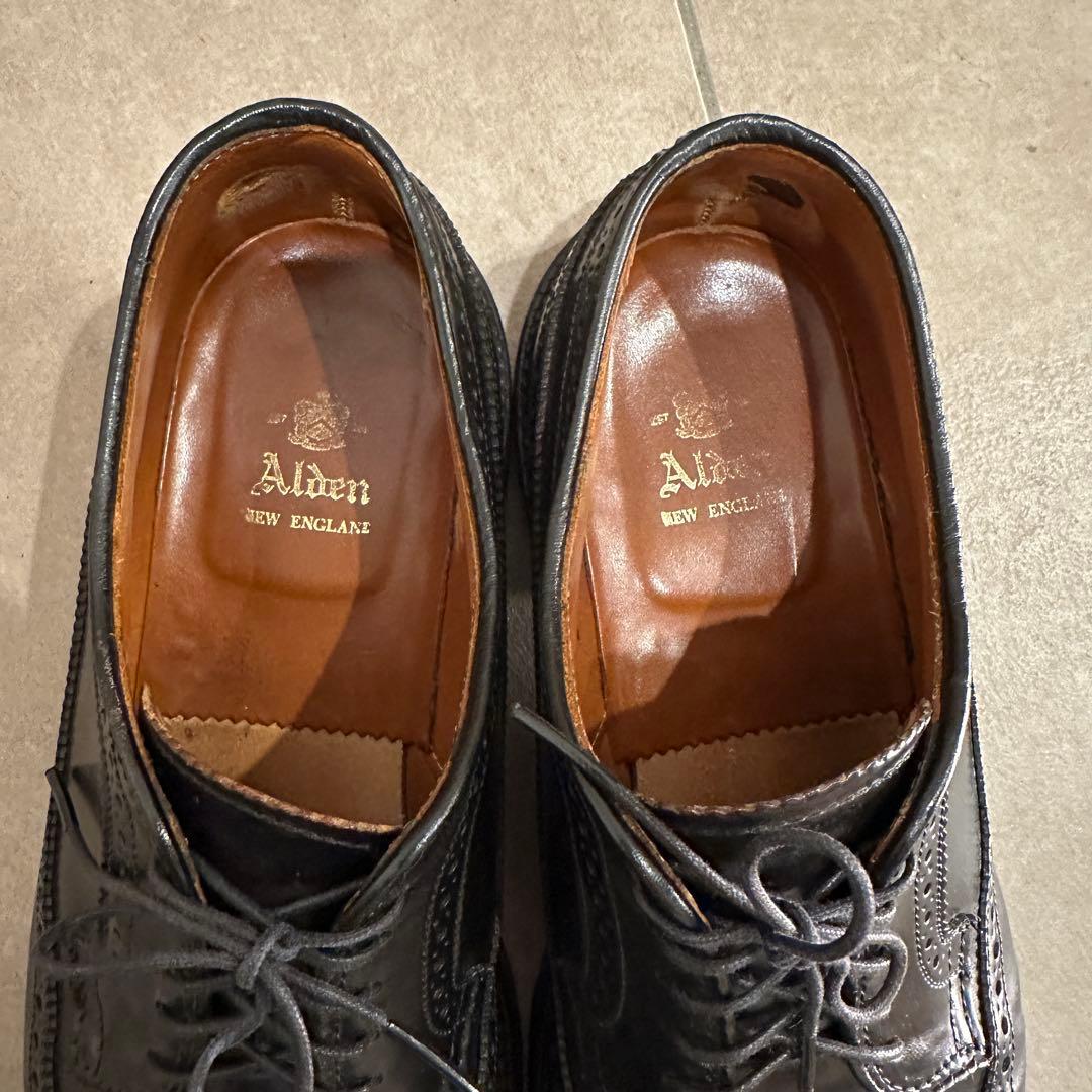 オールデン　コードバン　#9751　7 1/2　ブラック　シューツリー、袋付