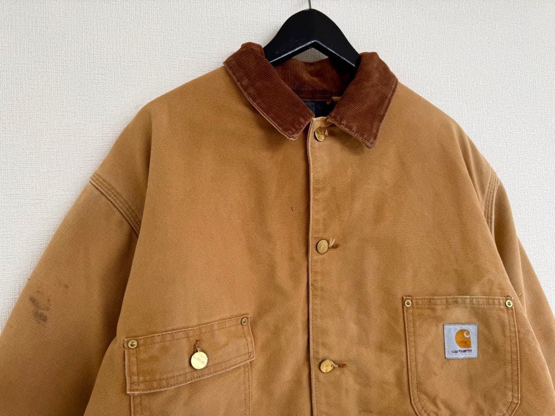 スペシャル 80s 星タグ アメリカ製 カーハート チョアコート L ブラウン