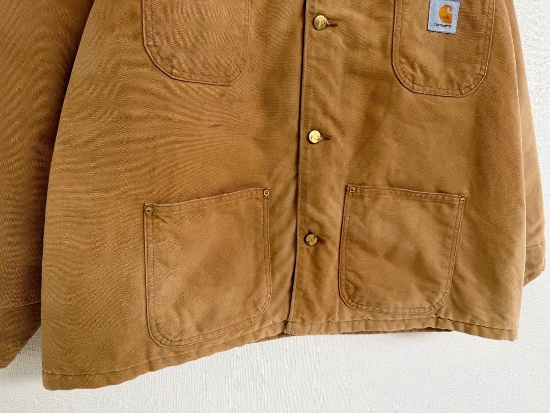 スペシャル 80s 星タグ アメリカ製 カーハート チョアコート L ブラウン