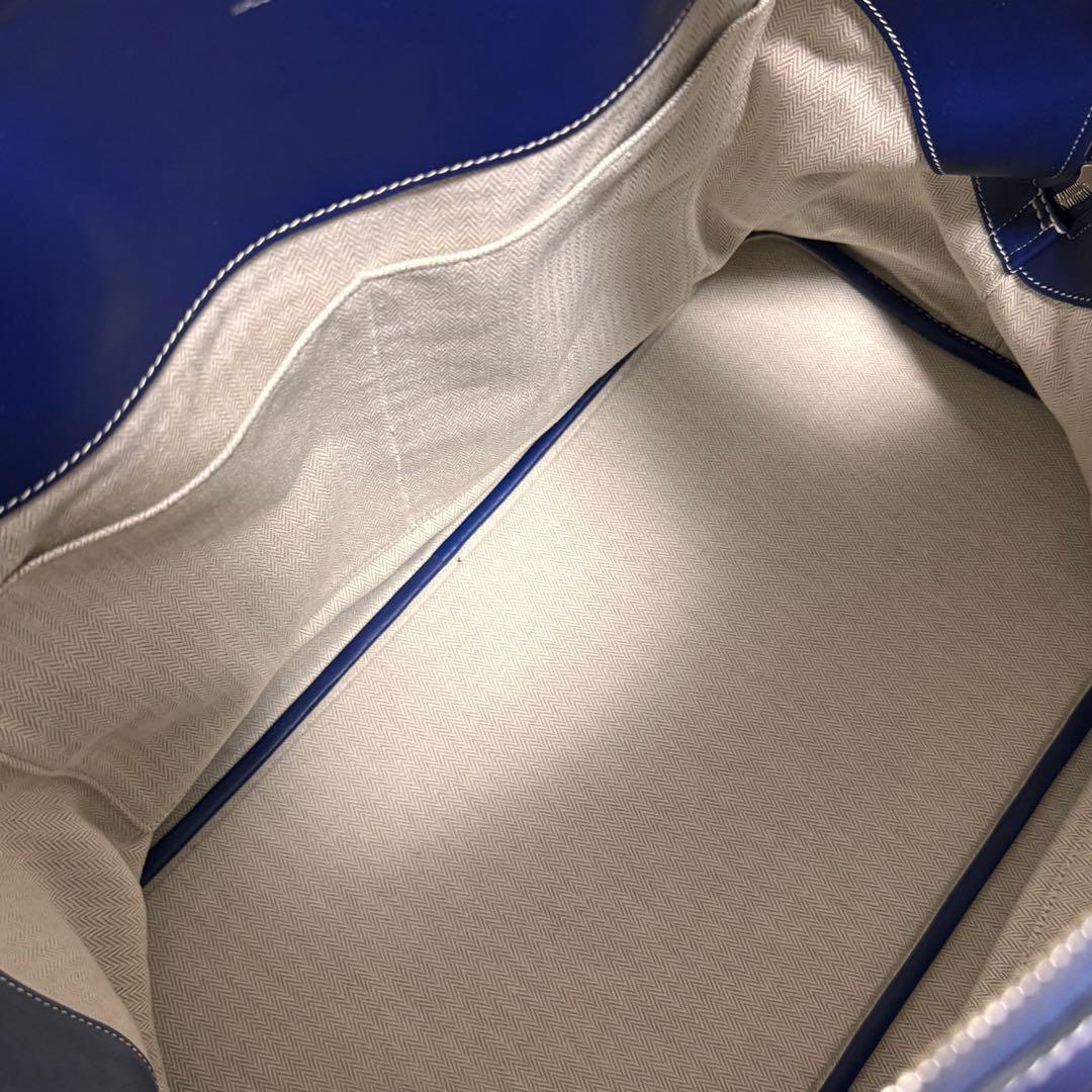 レオ太郎　HERMES エルメス　ボリードリラックス45 ネイビー　ブルー