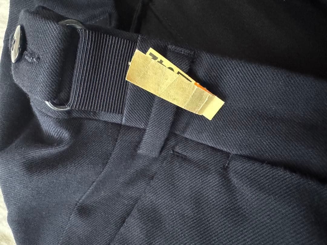 DRIES VAN NOTEN ネイビー スラックス サイズ48