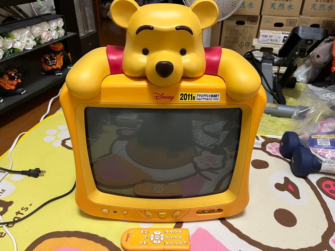 ディズニープーさん中古アナログテレビ