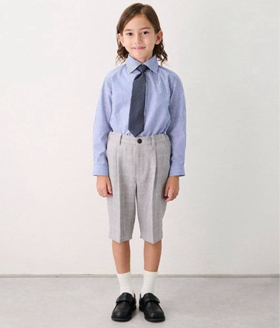 プティマイン グレー フォーマルスーツ 130cm