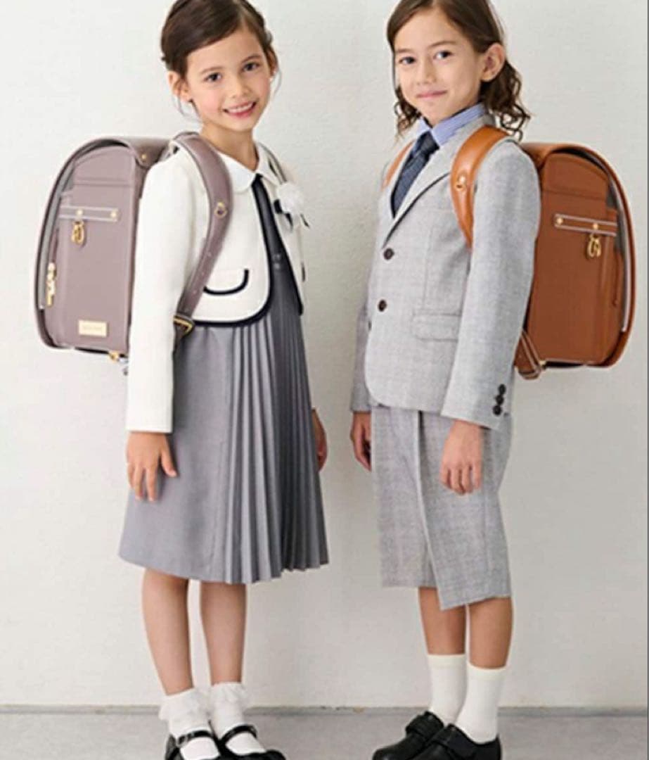 プティマイン グレー フォーマルスーツ 130cm