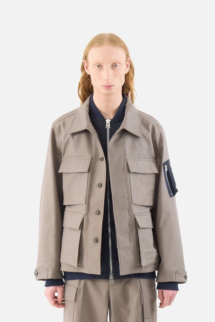 サイズ3 sacai × WTAPS CottonBackSatinJacket