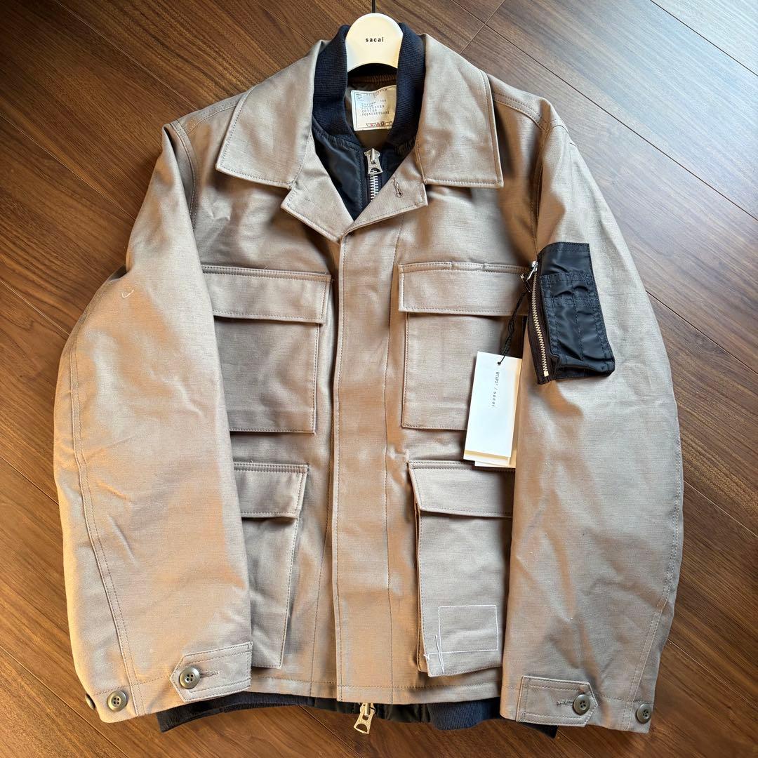 サイズ3 sacai × WTAPS CottonBackSatinJacket