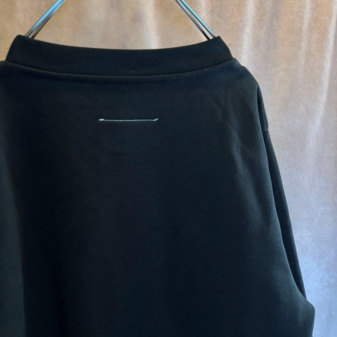 MM6 Maison Margiela シルバーライン スウェット　ブラック