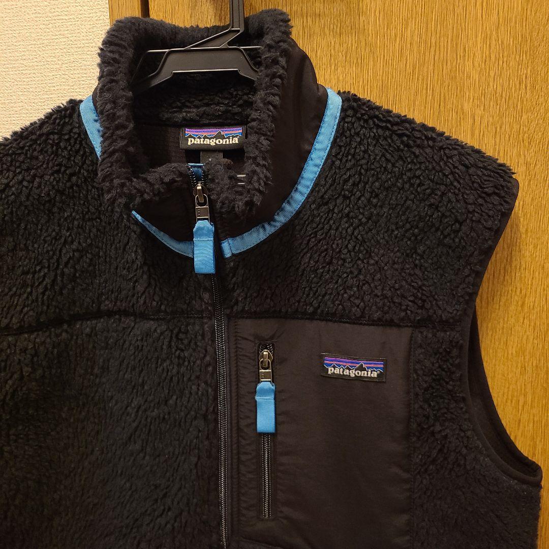 極美品M パタゴニア レトロX ベスト ブラック Pitch Blue