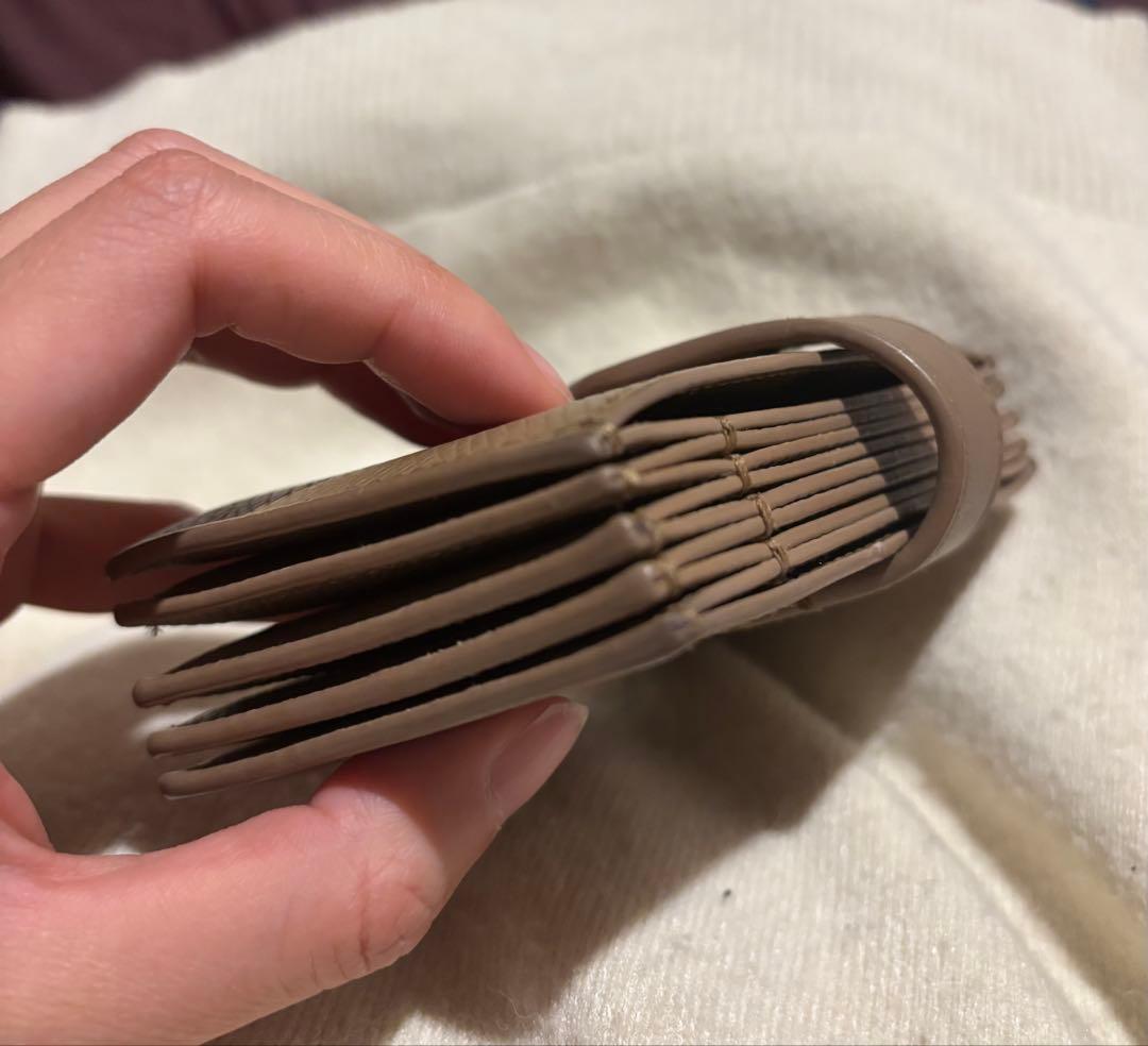 CELINE ベージュ レザー 名刺入れ