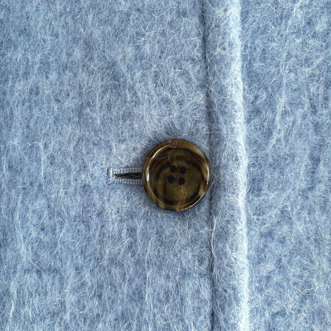 B:MING by BEAMS シャギー ミドルコート ライトブルー　S