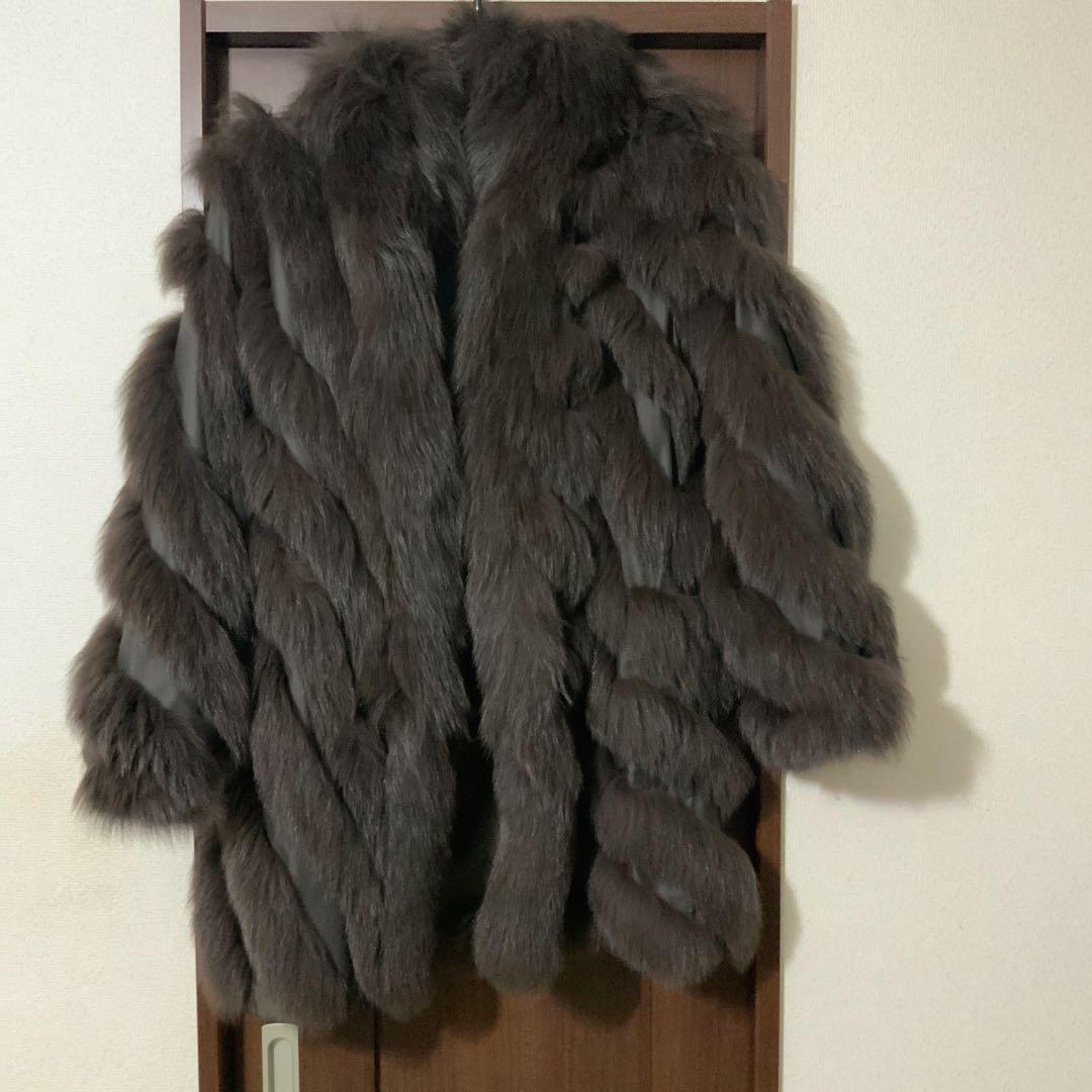2点おまとめ　美品　フォックス　シルク　リバーシブル　コート　軽い