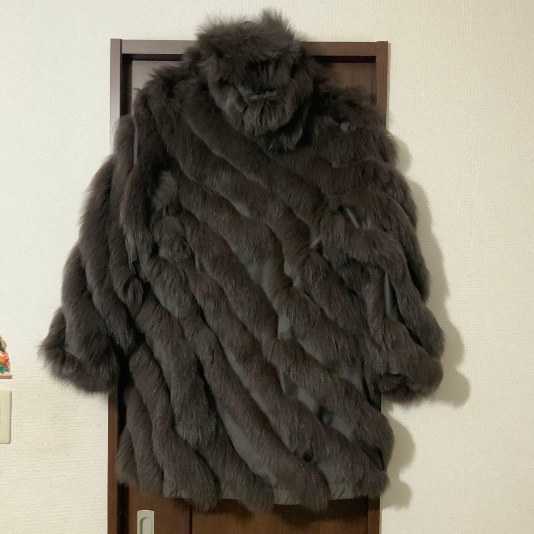 2点おまとめ　美品　フォックス　シルク　リバーシブル　コート　軽い