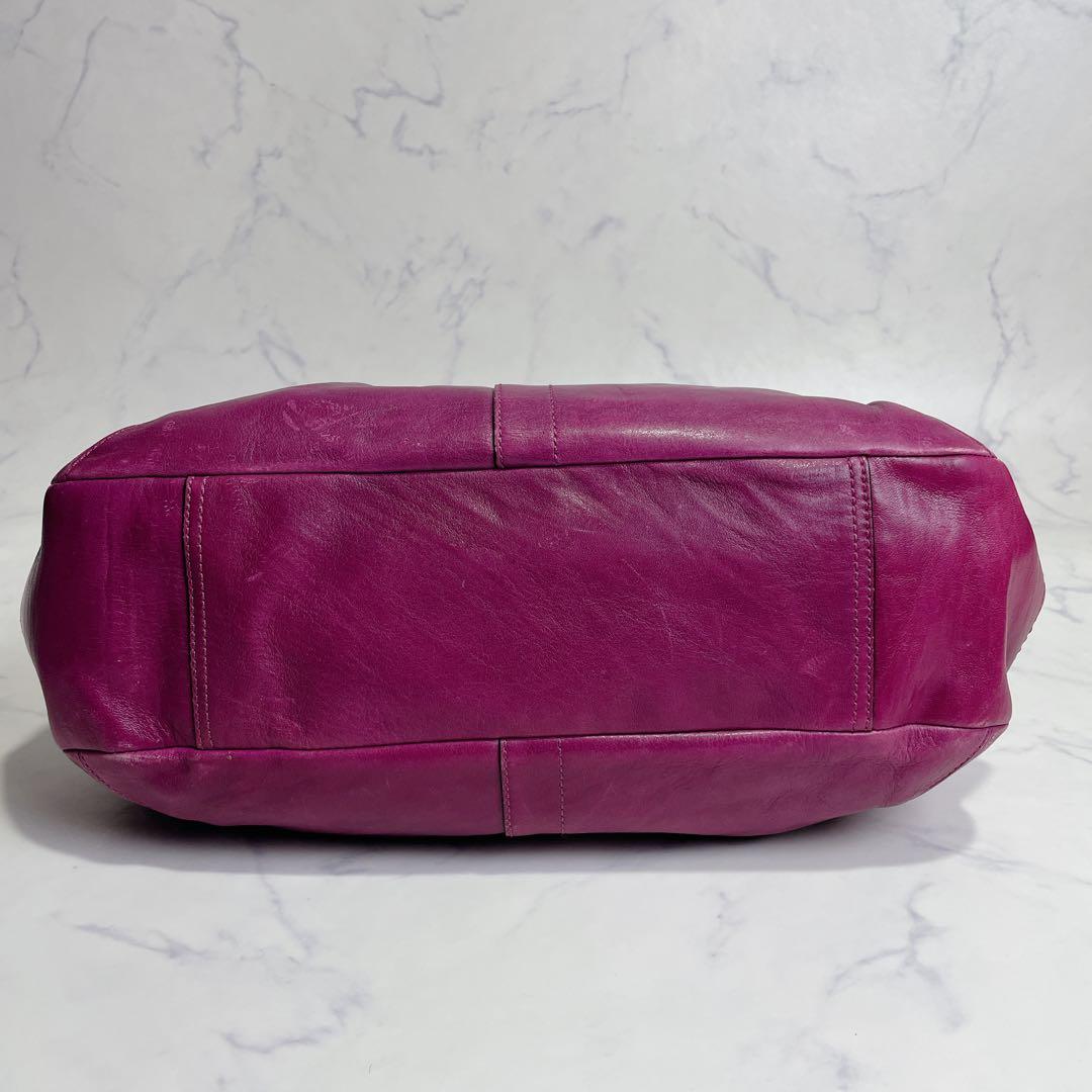 希少色✨COACH トートバッグ フレームサッチェル エルゴ がま口 パープル