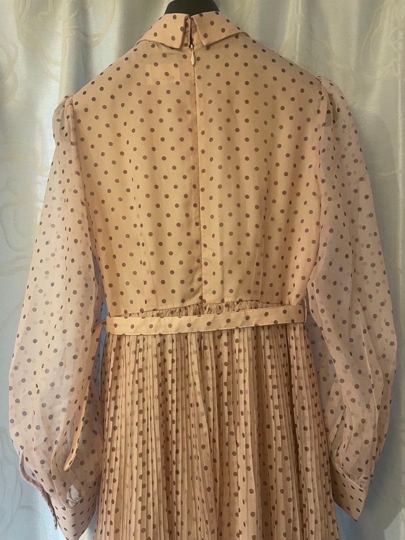 ERADIE シフォンドットプリーツワンピース