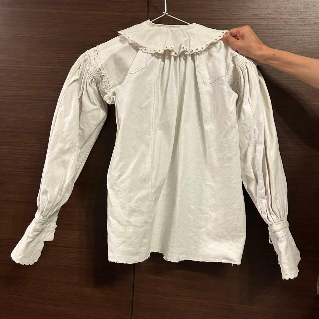 cocomiii刺繍リネンブラウス