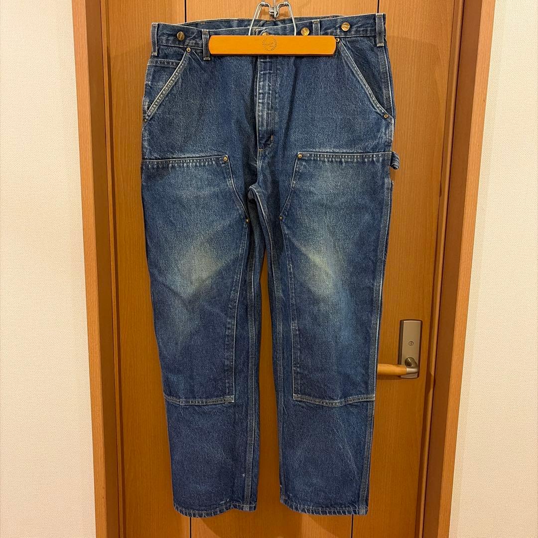 W38xL30 カーハート デニムペインターパンツ ダブルニー メキシコ製 ④