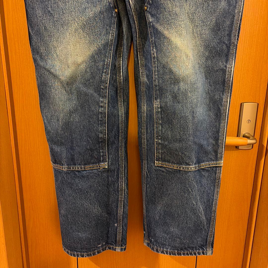 W38xL30 カーハート デニムペインターパンツ ダブルニー メキシコ製 ④