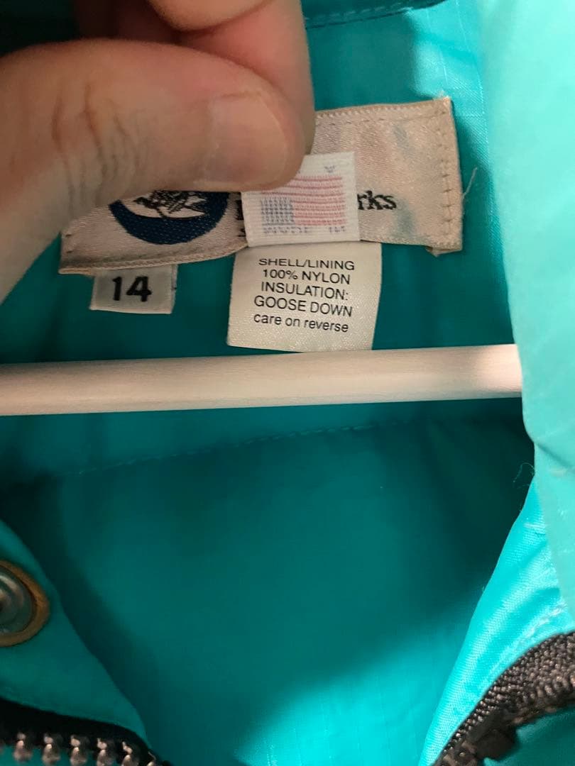 実寸S 90s Crescent Down Works ZipSnap Down