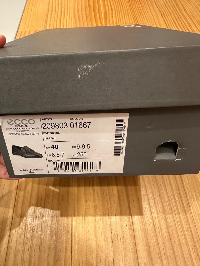 ECCO Dress Classic ブラウン ローファー 40 (25.5)