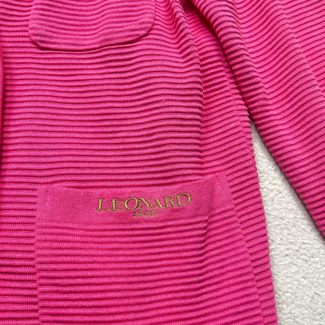 LEONARD レオナール ダブル 金ボタン 刺繍 テーラードジャケット F