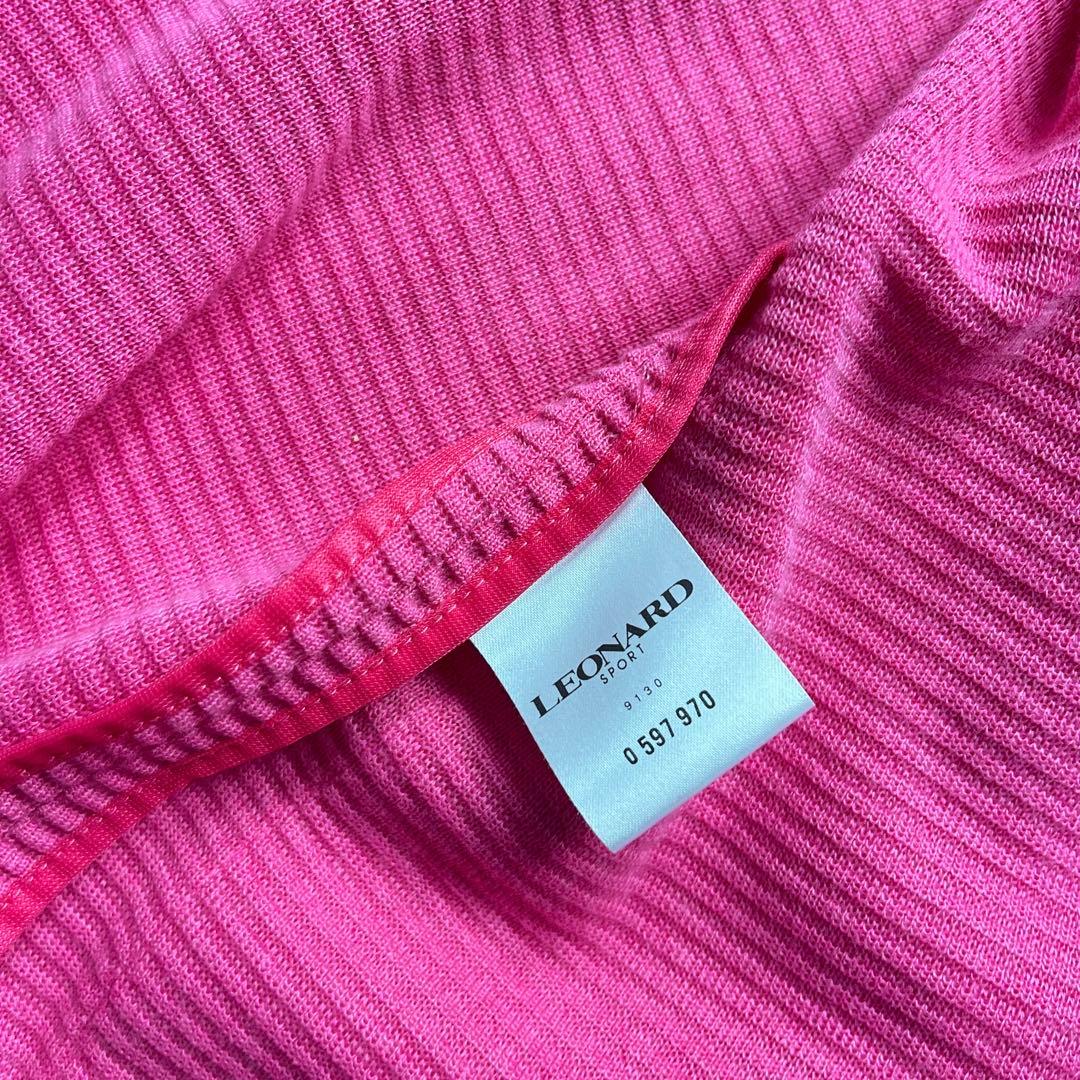 LEONARD レオナール ダブル 金ボタン 刺繍 テーラードジャケット F