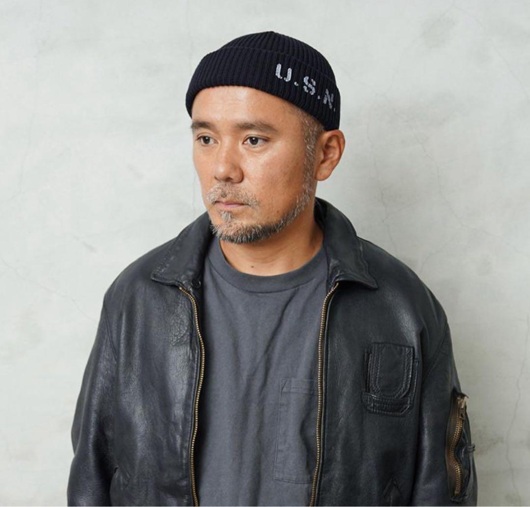 WAIPER.inc U.S.NAVY ワッチキャップ 黒 ショート