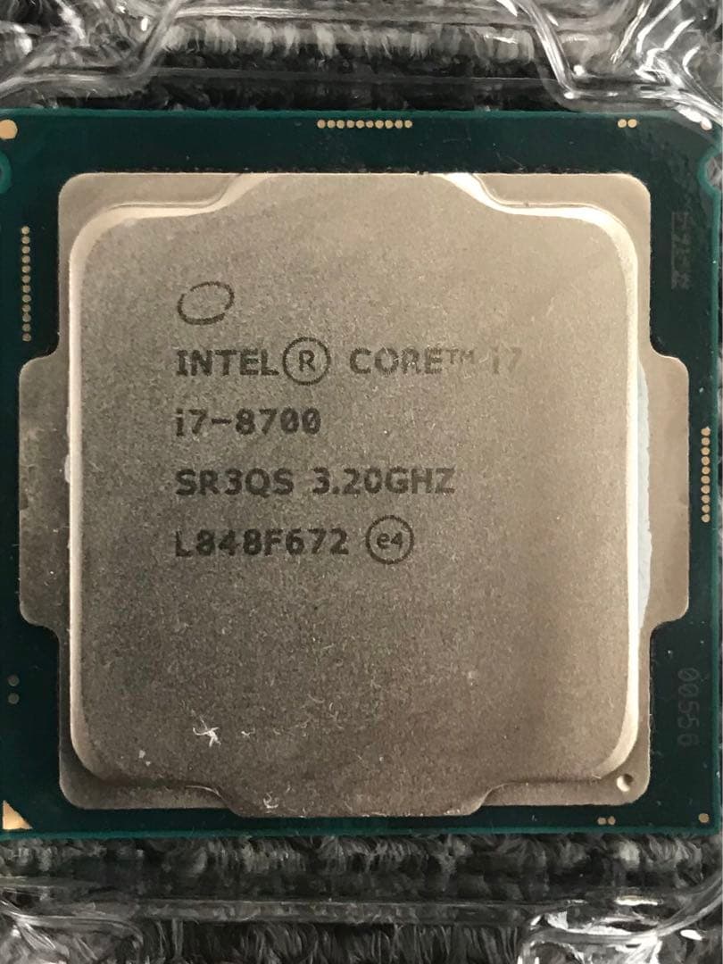 CPU Intel Core i7-8780 3.20GHz CPU