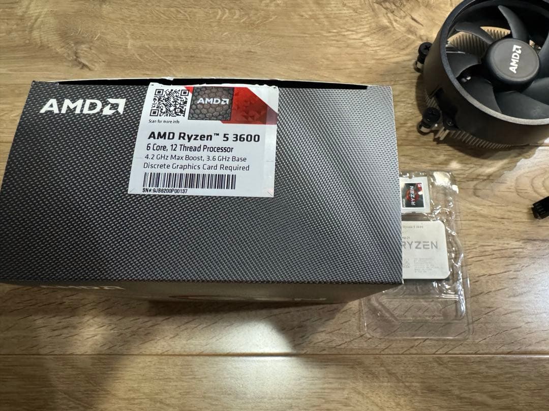 AMD CPU RYZEN 5 3600 中古