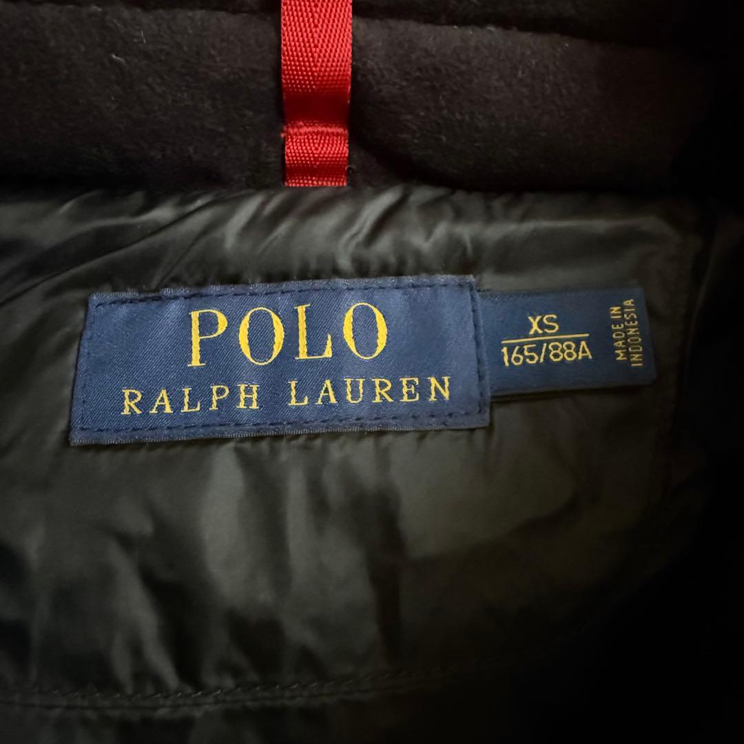 【極美品】ポロラルフローレン ダウンベスト 表記XS ブラック ビックポニー