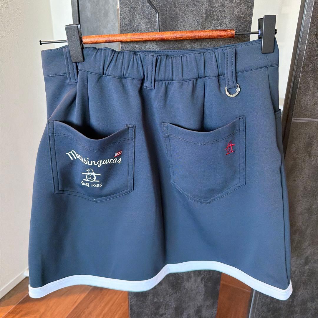 美品　Munsingwear セットアップ　ネイビー 春ゴルフ　スカート S