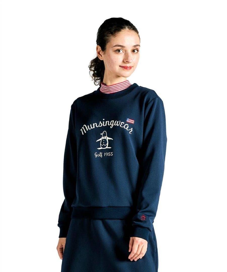 美品　Munsingwear セットアップ　ネイビー 春ゴルフ　スカート S