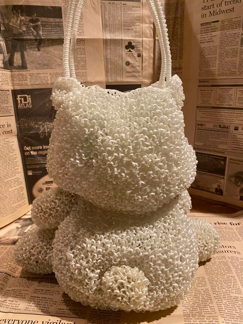 アンテプリマ☆真っ白いクマさんバッグ