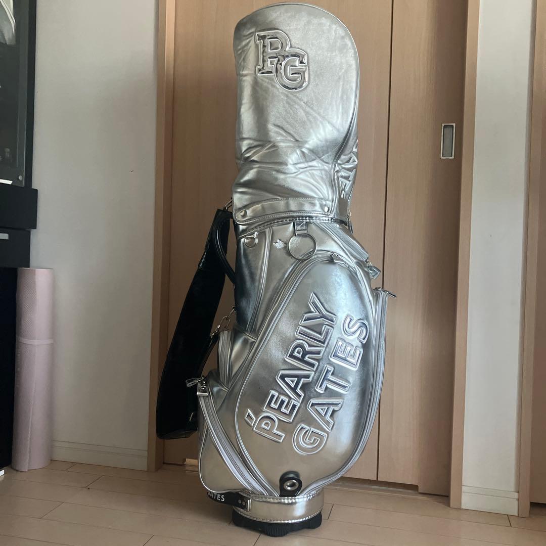 PEARLY GATES シルバーキャディバッグ ❣️オシャレ