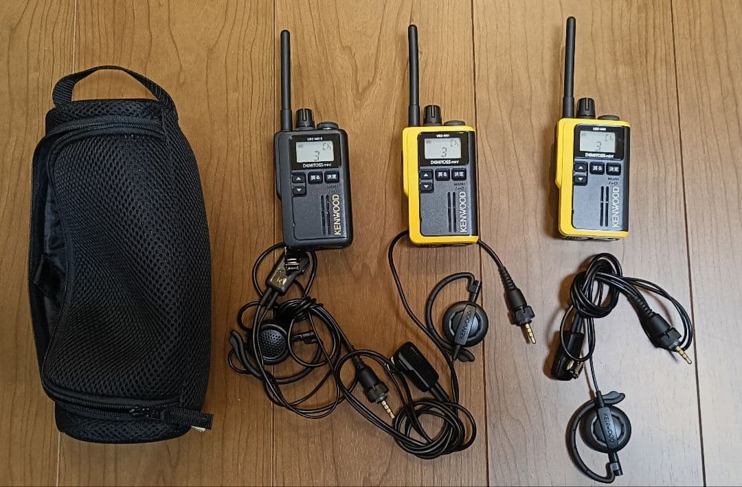 ケンウッド UBZ-M31 UBZ-M51S 特定小電力トランシーバー3台セット