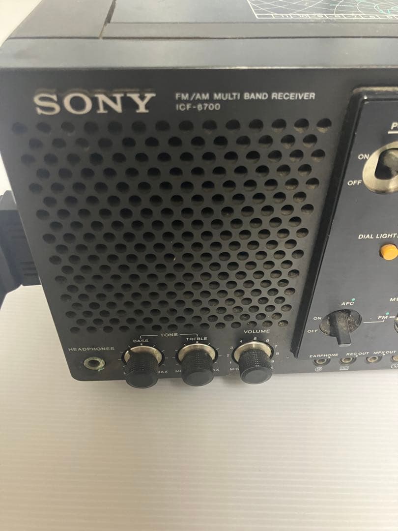 ジャンク品　SONY ICF-6700 ５バンドマルチバンドレシーバー　ラジオ