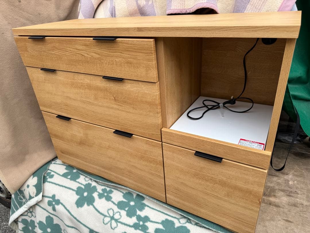 奈良発 NITORI キッチンカウンター エトナ120CT LBR