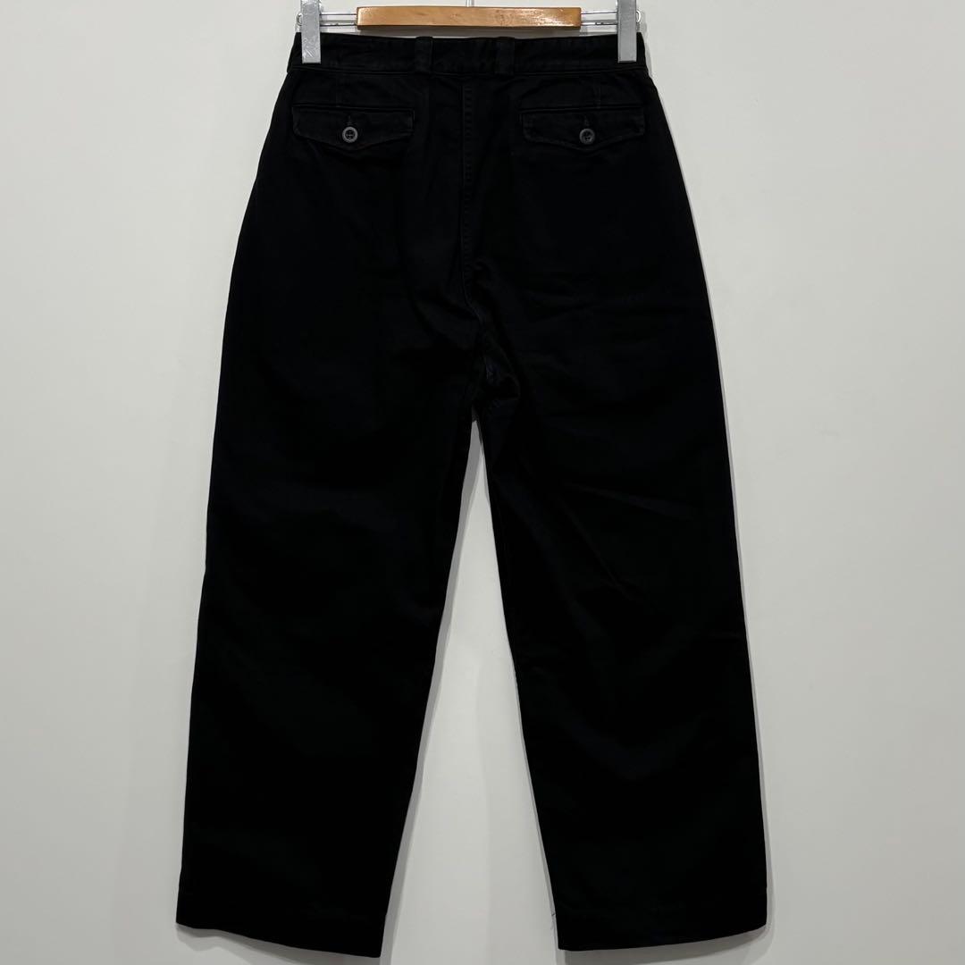 美品 オアスロウ M-52 ツータック アーミー チノ パンツ ブラック S 1