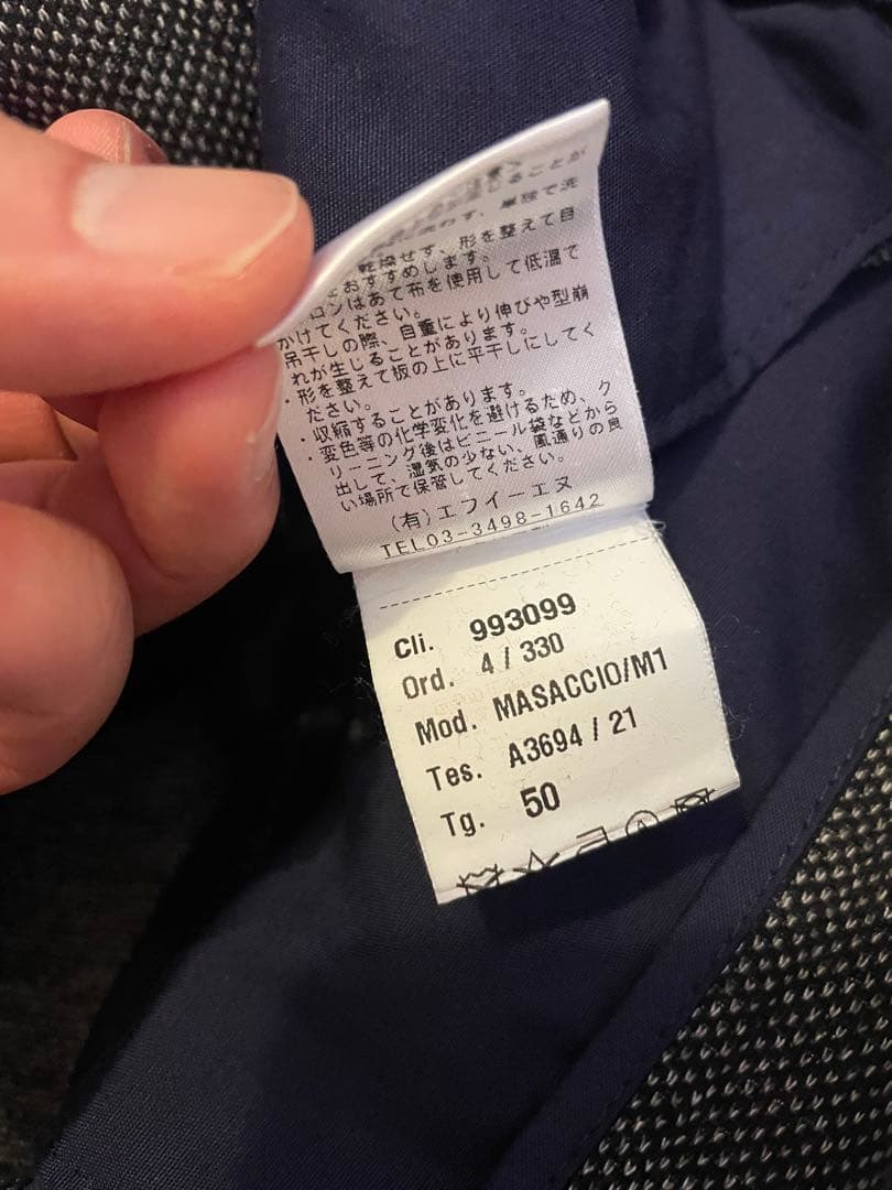 giab's ARCHIVIO MASACCIO 50永久クリース仕様