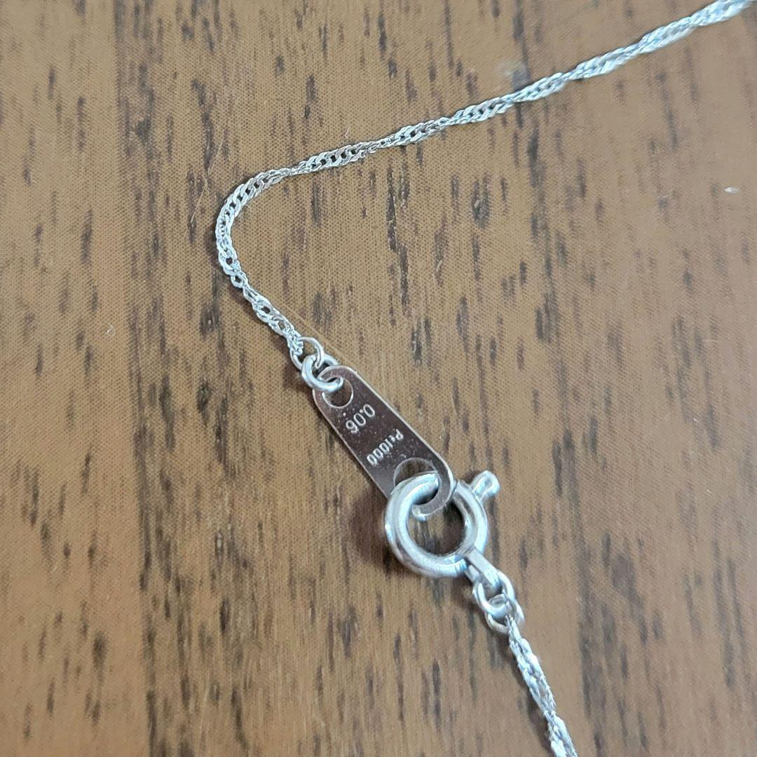 プラチナ チェーンネックレス ダイヤモンド0.05