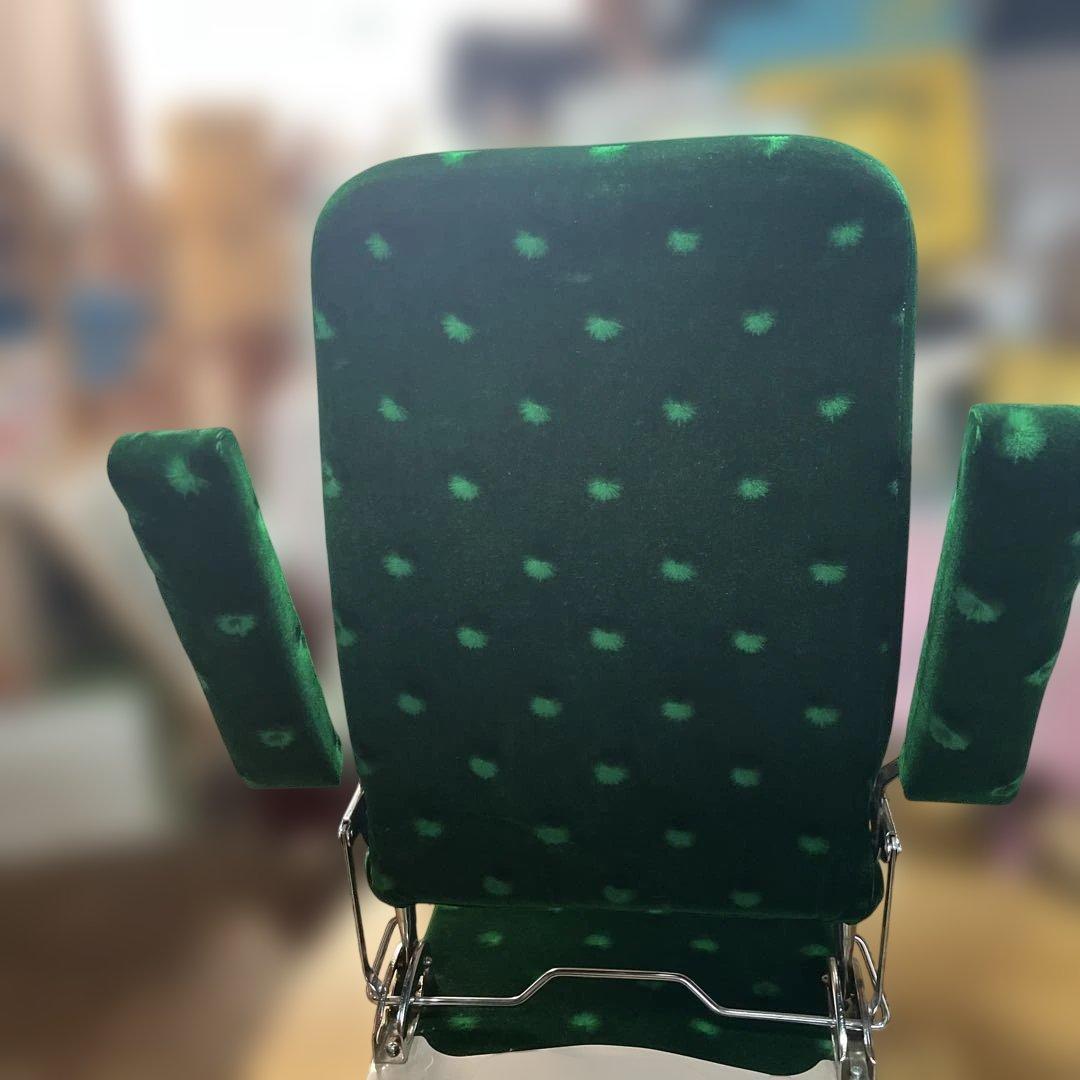 希少　昭和レトロ　座椅子 折りたたみ アーム付 リクライニング