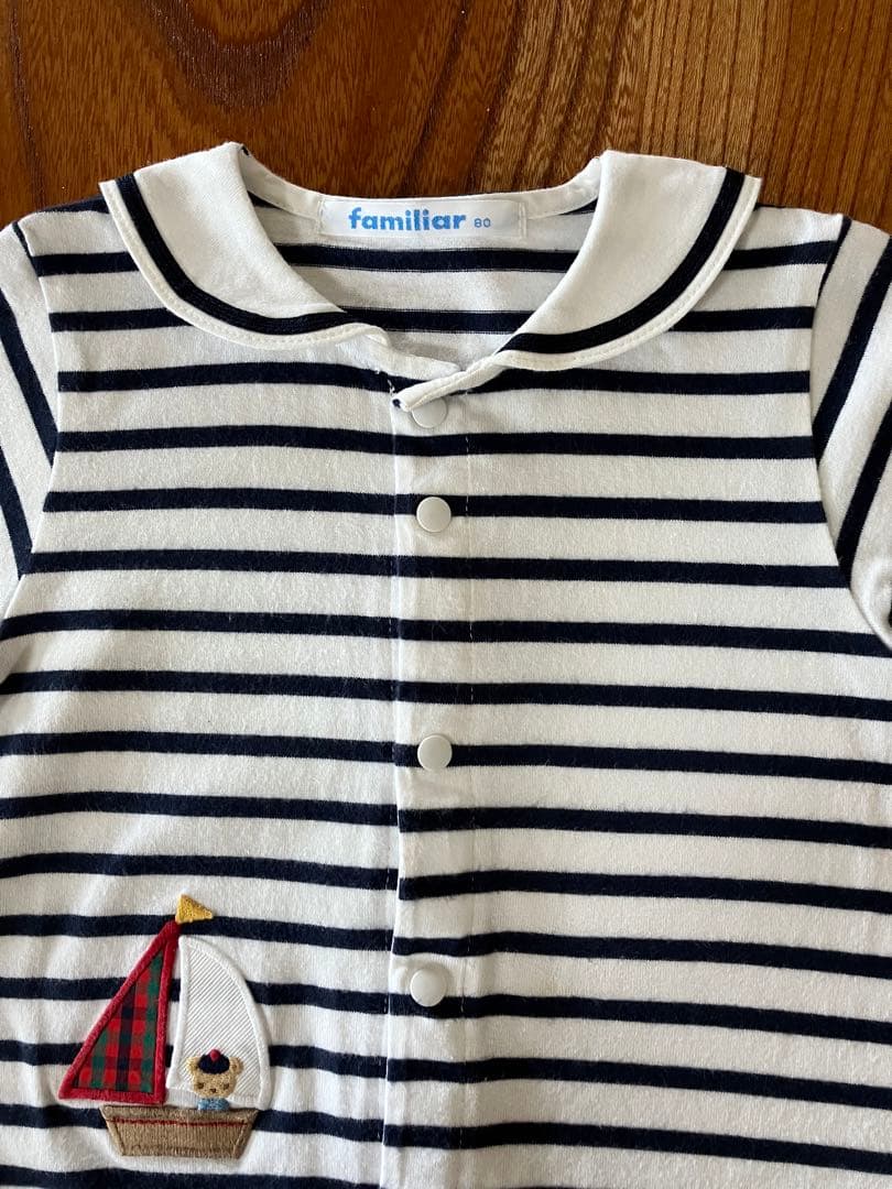 ファミリア　ロンパース80