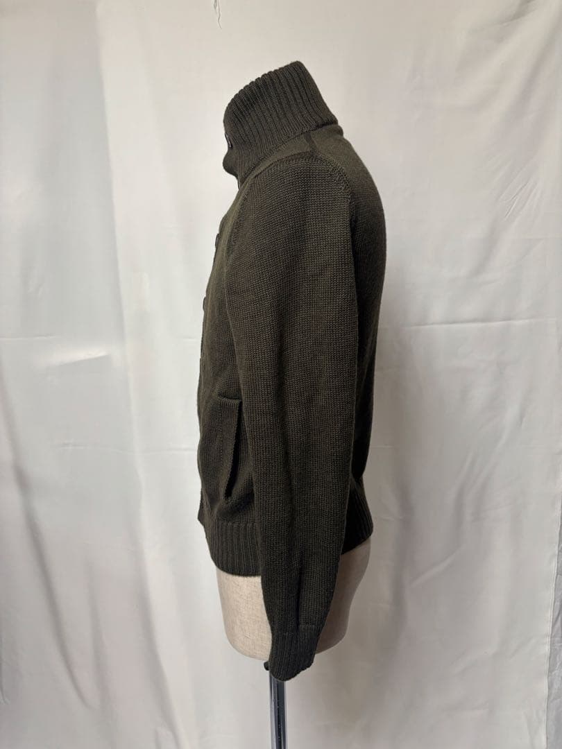 zanone オリーブグリーン ハイネックニットセーター