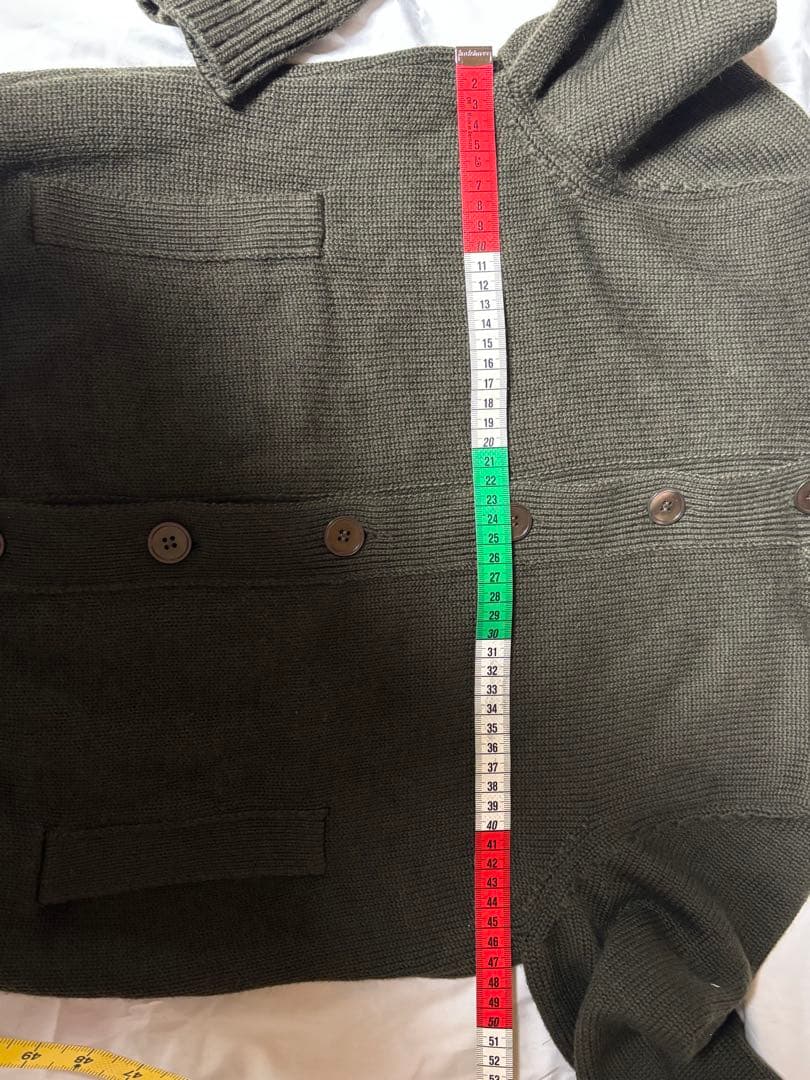 zanone オリーブグリーン ハイネックニットセーター