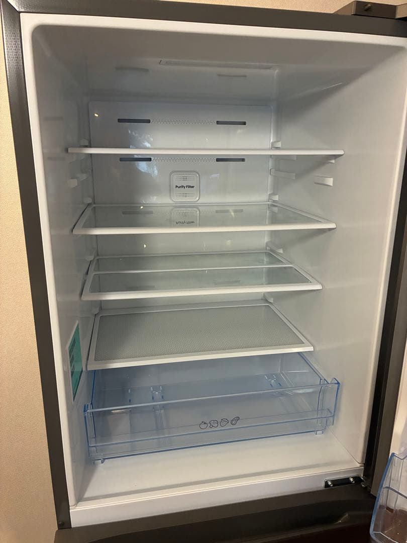 Hisense 3ドア冷蔵庫 グレー冷凍冷蔵庫 HR-D36ES