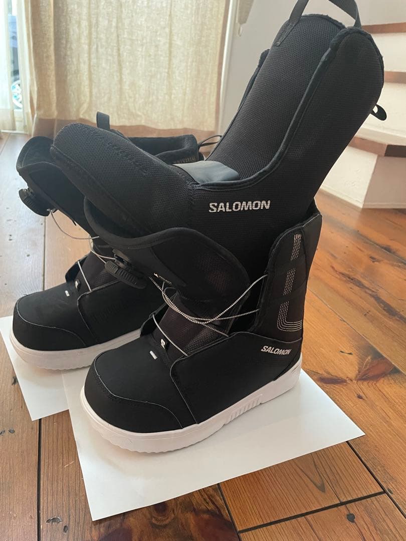 たけSALOMON PROJECT BOAキッズスノーボードブーツブラック