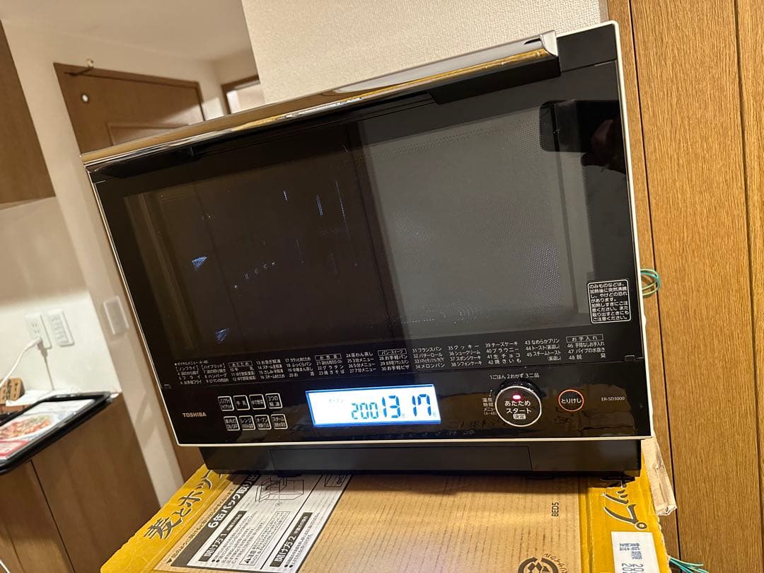 東芝過熱水蒸気石窯オーブンレンジ 　　　ER-SD3000(W)