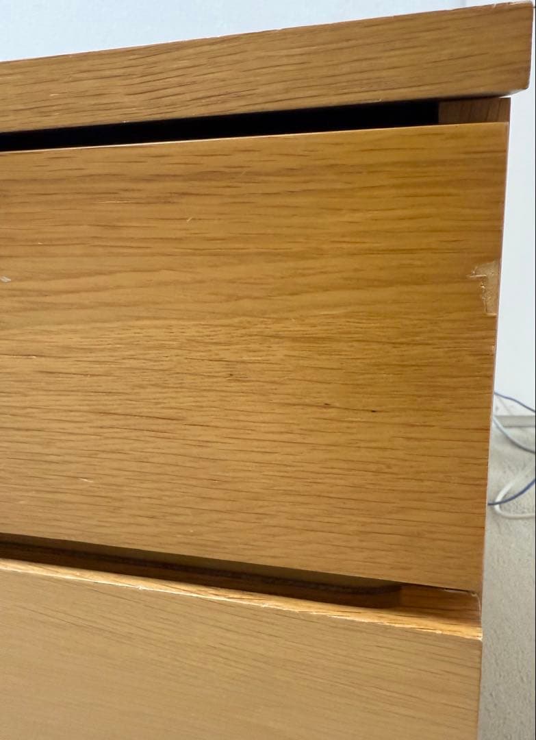 木製テレビ台 ガラス扉付き/無垢材