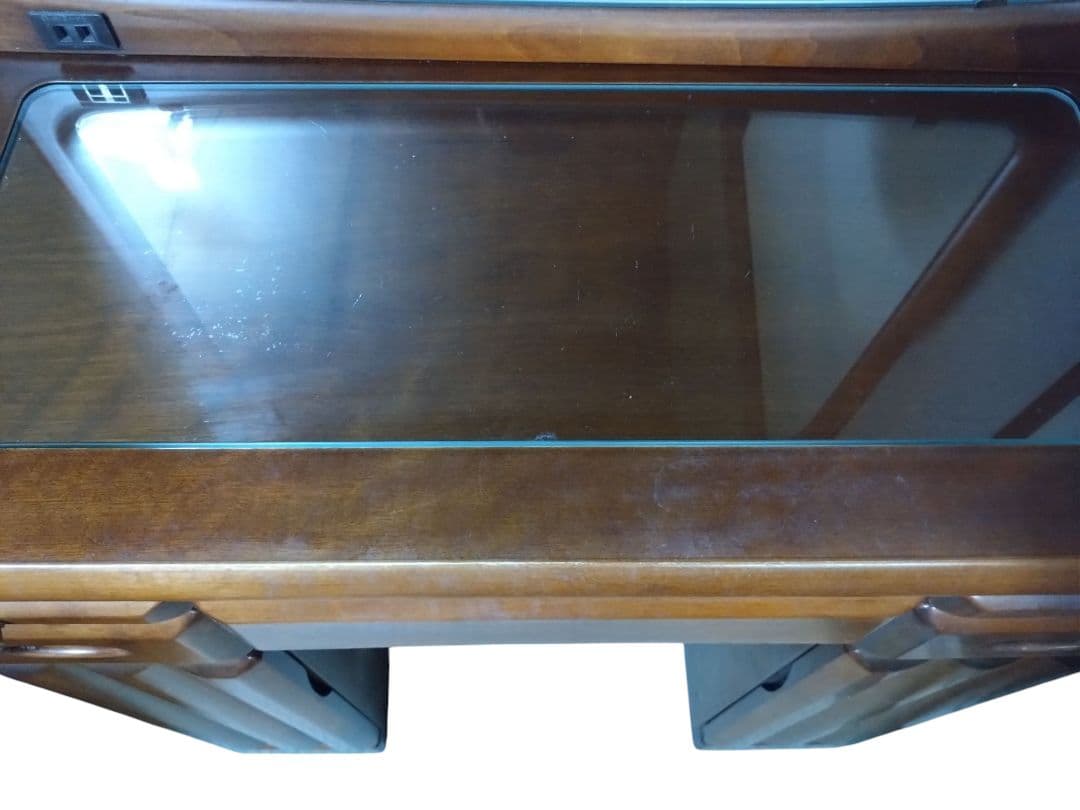 ブラウン木製ドレッサー・鏡台