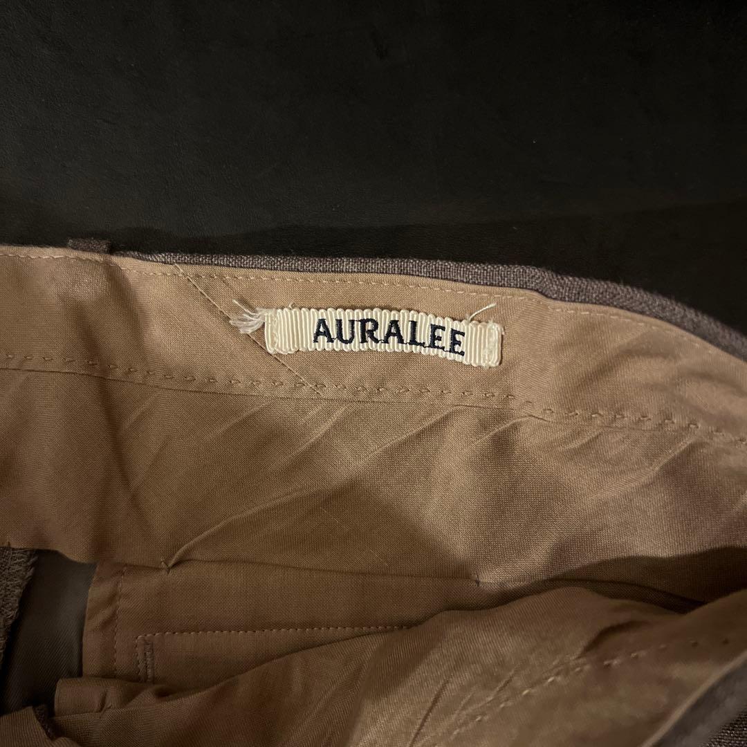 AURALEE オーラリー BLUEFACED WOOL SLACKS サイズ4