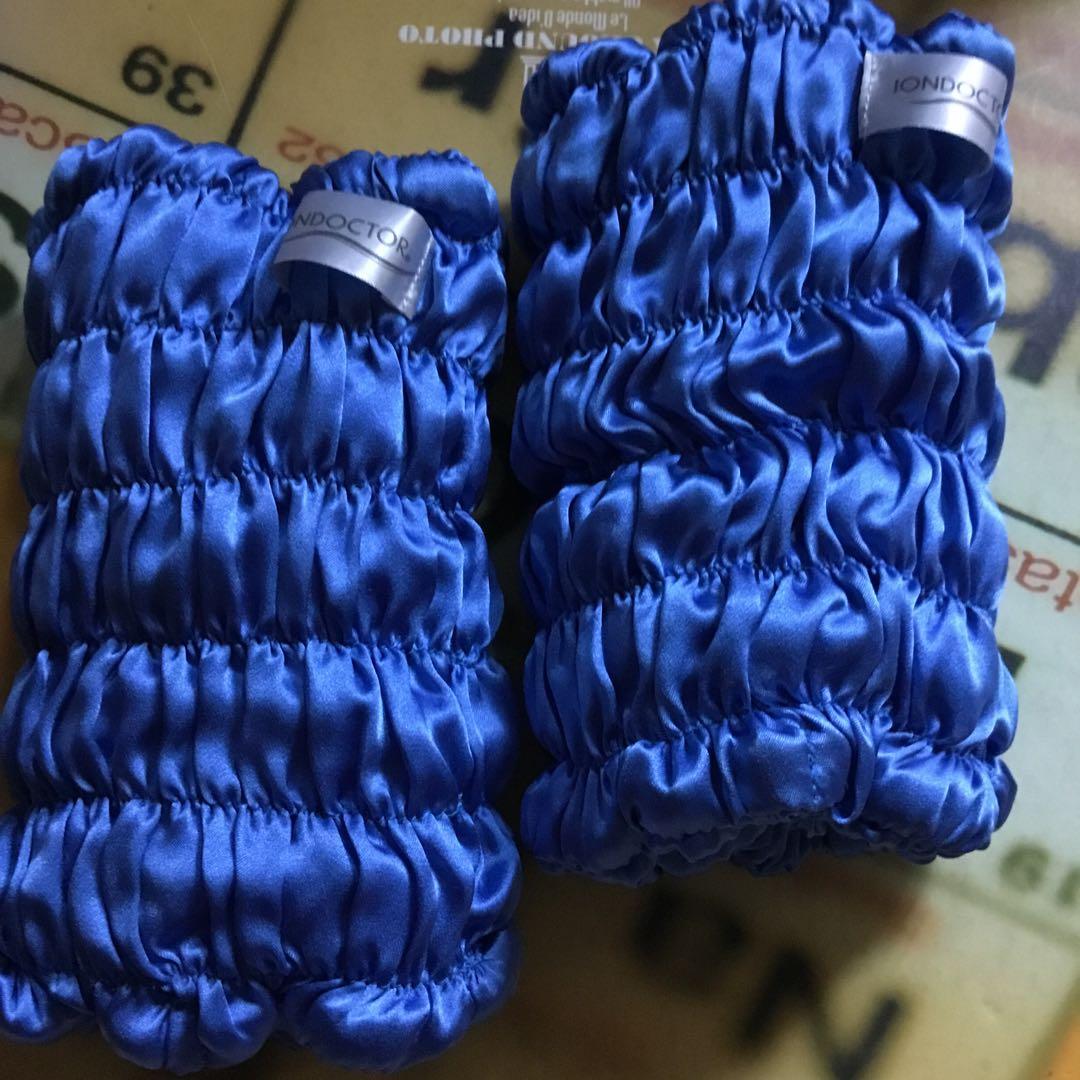 IONDOCTOR シルクレッグウォーマー　ブルー※ 新品未使用